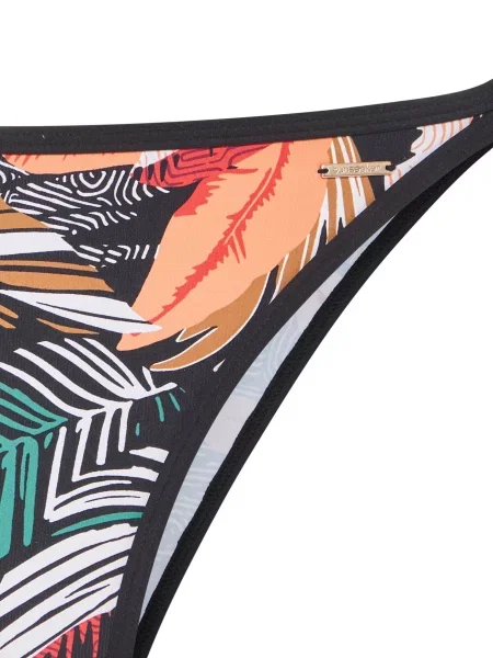 SUNSEEKER Bikinové nohavičky smaragdová / marhuľová / čierna biela