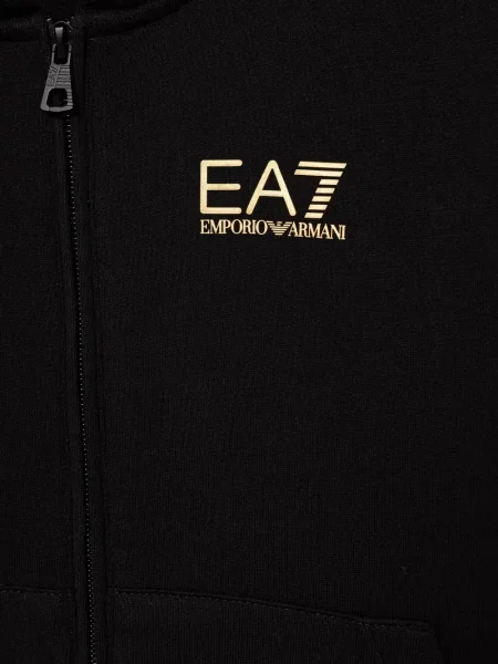 Bluza z kapturem dziecięca Emporio Armani czarna