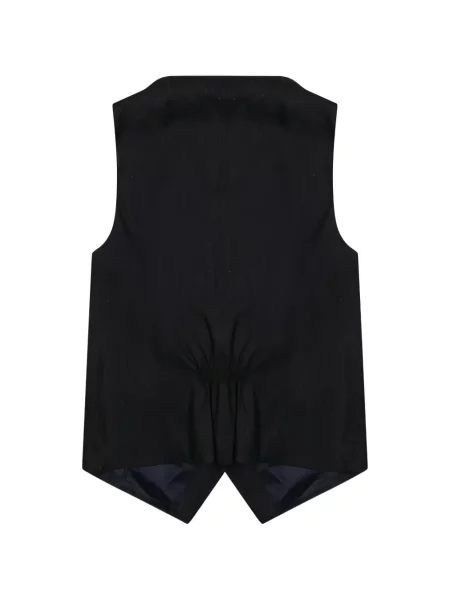 Vestă denim Tagliatore cu decolteu în V albastru