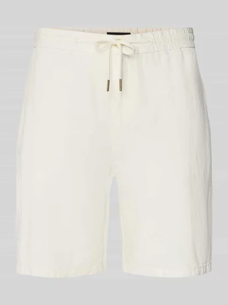 Scotch & Soda Szorty materiałowe Écru Regular Fit białe