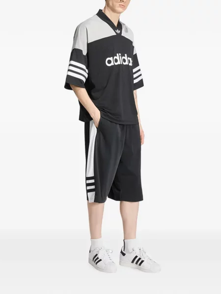 Geacă cămașă Adidas cu broderie alergare cu model piele de șarpe negru
