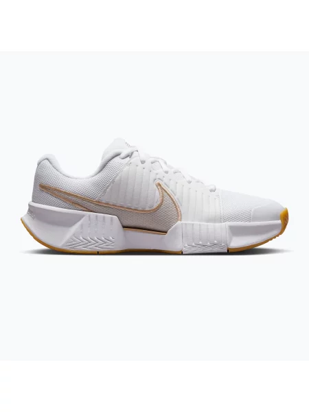 Încălțăminte de tenis pentru femei Nike GP Challenge Pro white/summit white/linen/light orewood brown alb