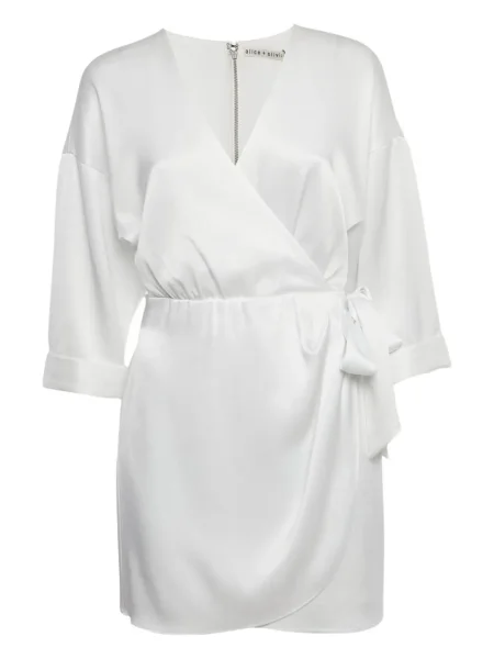 Mała mały sukienka mini Alice + Olivia garniturowa biała