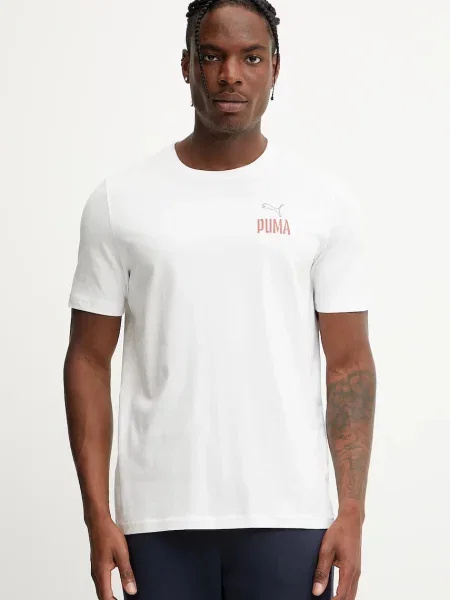 Tričko Puma s potiskem bílá