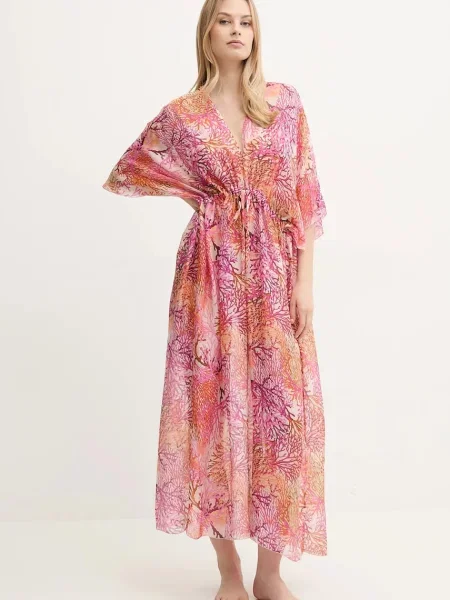 Копринен бански Guess оранжево