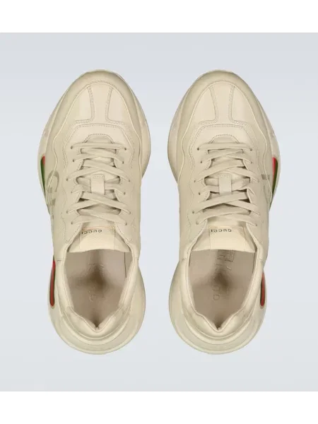 Sneakerși Gucci Rhyton din piele alb