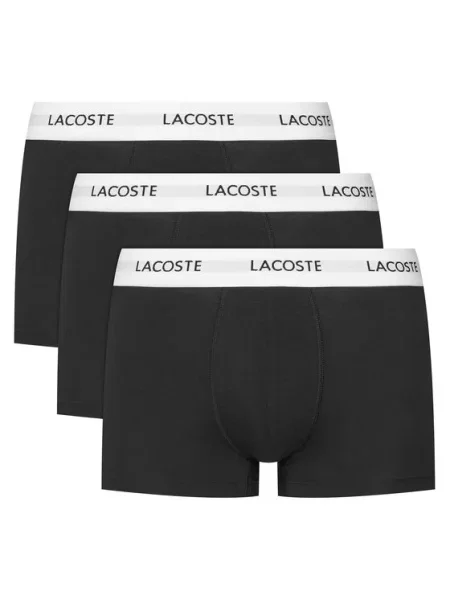 Bokserki LACOSTE Trunk Black M czarne