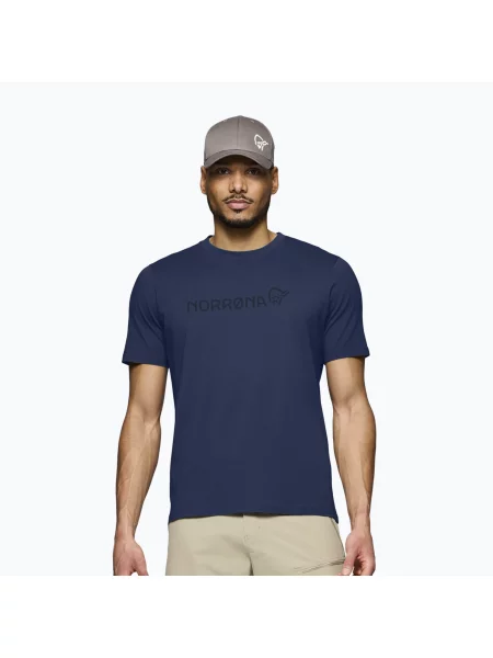 Tricou pentru bărbați NORRONA Cotton Viking indigo night