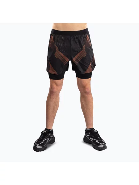 Pantaloni scurți de antrenament pentru bărbați Venum No-Gi Training black/brown negru