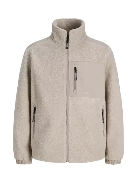JACK & JONES Jachetă fleece JCOCLUB grej