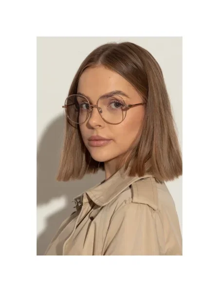 Lniane okulary przeciwsłoneczne Valentino Garavani żółte