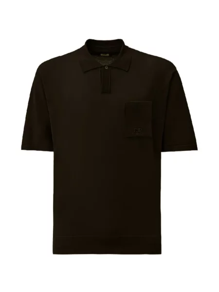 Tricou polo C.p. Company cu broderie negru