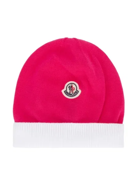 Czapka dziecięca Moncler Enfant różowa