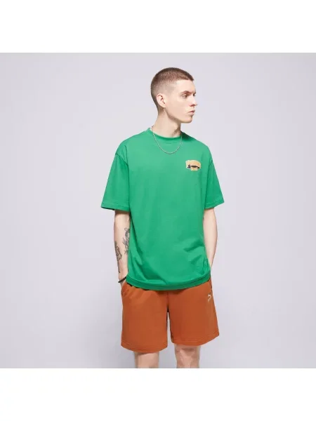 Puma T-Shirt Puma Team For The Fanbase Graphic Tee zielona
