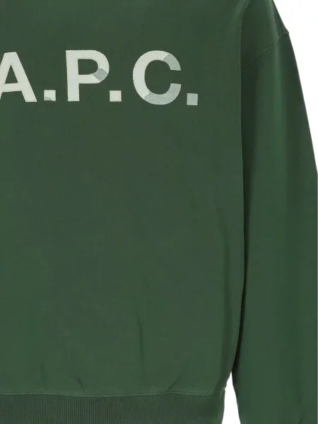 Hanorac A.p.c. cu imagine verde