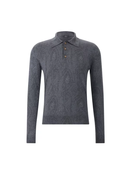 Koszulka polo Etro szara