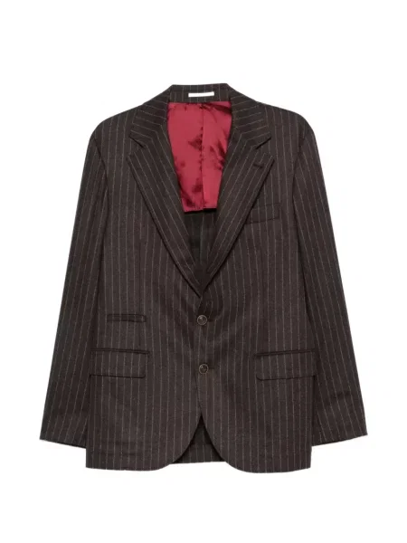 Sacou Brunello Cucinelli cu rever maro