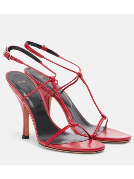 Sandale Jude din piele slingback roșu
