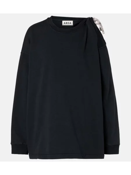 Koszulka Area z dżerseju czarna