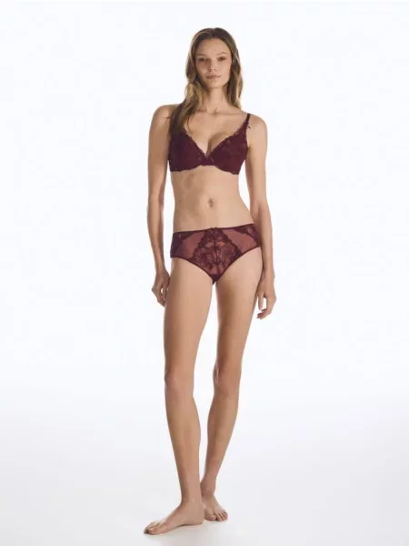 Reserved Трусики з вишивкою дерево червоне