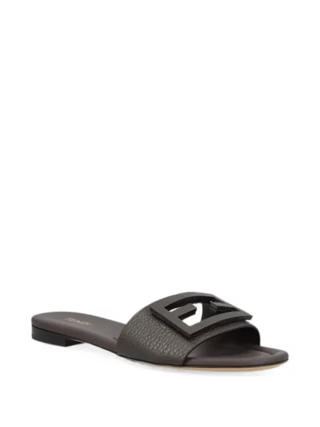 Sandale Fendi din piele maro