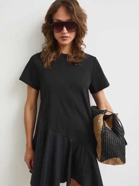 Medicine oversized φόρεμα μαύρο