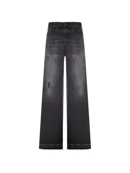 Blugi Lois Jeans zdrențuiți negru