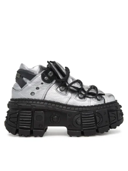 Botine NEW ROCK argintiu