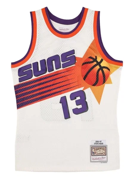 Cămașă Mitchell & Ness din jerseu alb