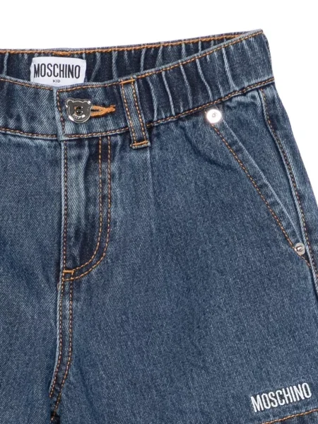 Szorty jeansowe dziecięce Moschino niebieskie