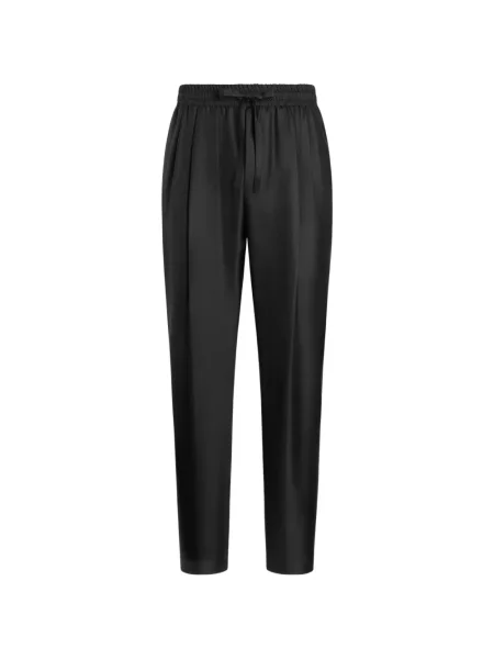 Pantaloni de jogging Dolce & Gabbana de mătase alergare negru
