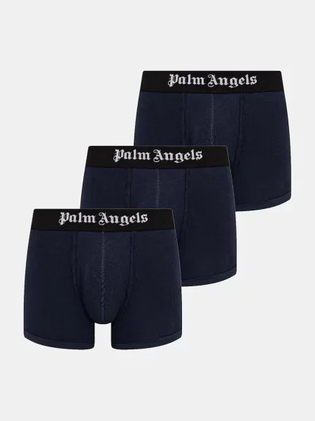 Palm Angels bokserki dopasowane z granatowe