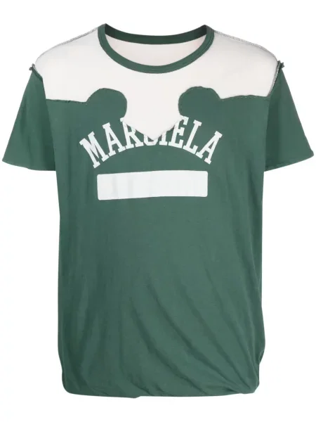 Tricou Maison Margiela zdrențuiți verde