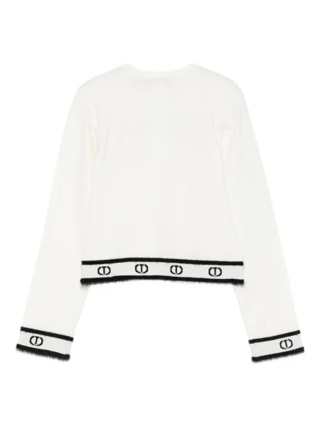 Sweter dziecięcy Twinset biały