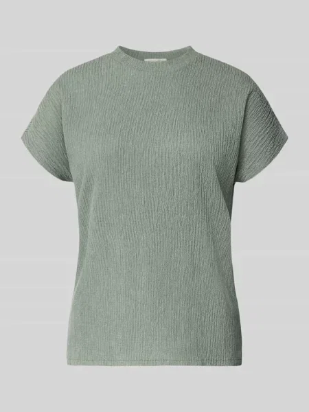 T-shirt z fakturowanym wzorem i okrągłym dekoltem Christian Berg Woman