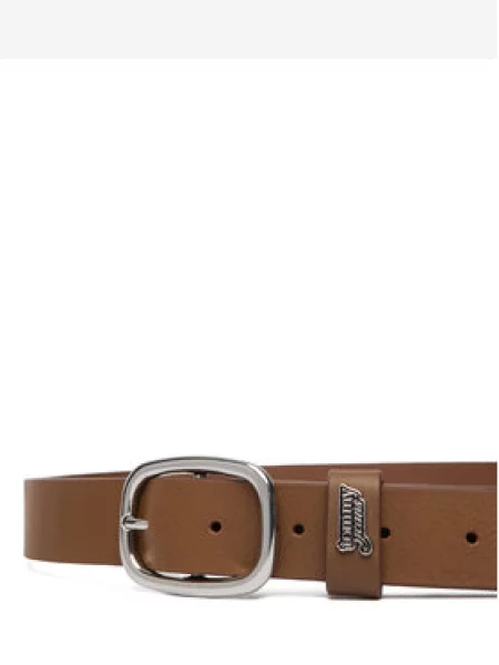 Tommy Jeans Nadrágszíj Tjw Oval Buckle barna