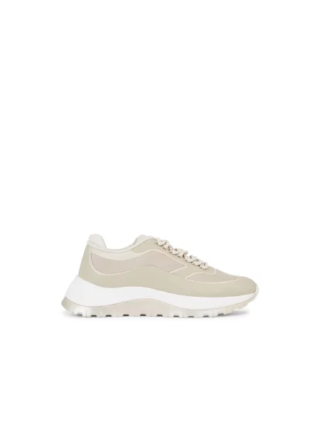 Sneakersy Calvin Klein z logo beżowe