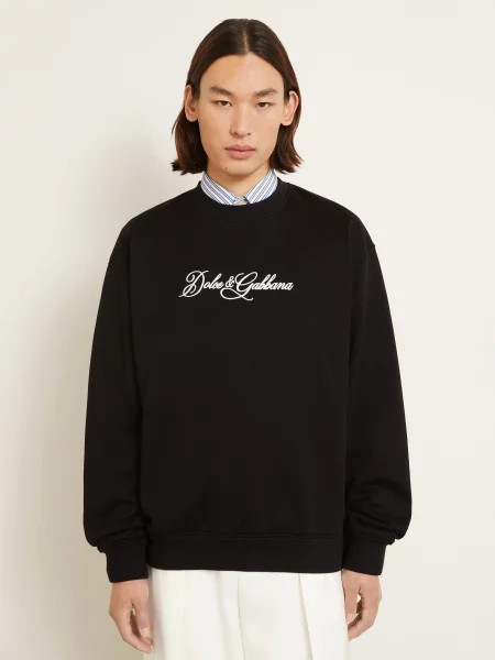 Dolce & Gabbana Mikiny černá bílá
