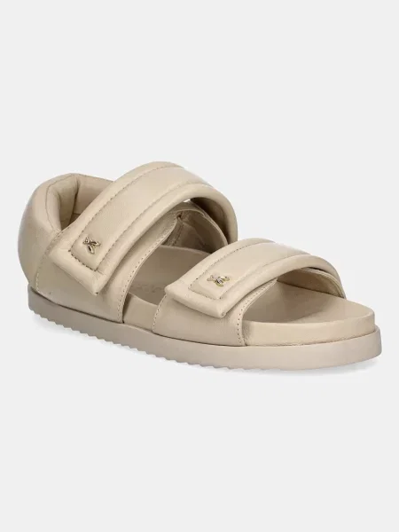 Usnjeni sandali Patrizia Pepe bež