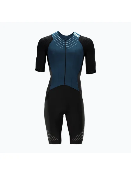 Costum de ciclism pentru bărbați HUUB Pinnacle Tri Suit steel blue albastru