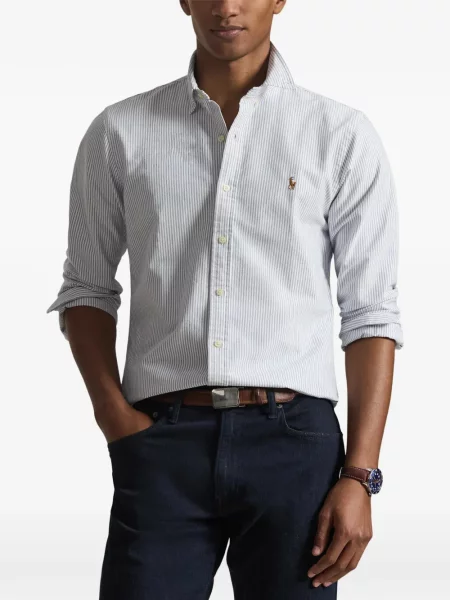 Czapka z daszkiem Polo Ralph Lauren w kratkę z twillu biznesowa niebieska