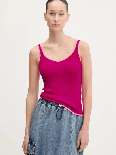 Tricou From Future de lână roz