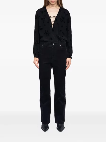 Pantaloni Zadig&voltaire de catifea cord negru