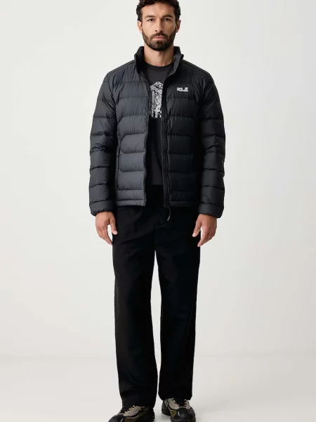 Jack Wolfskin geacă cu puf pentru bărbați WILD PASS DOWN negru