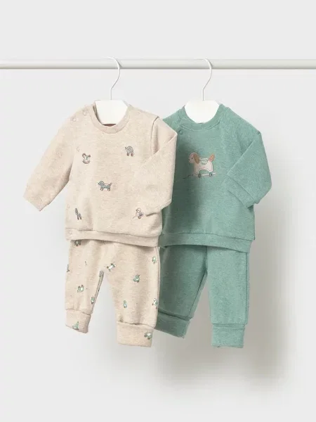 Mayoral Newborn komplet trenirka za bebe od pamuka s elastanom