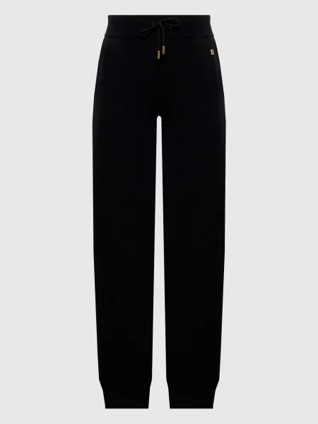 Шерстяные джоггеры Balmain черные