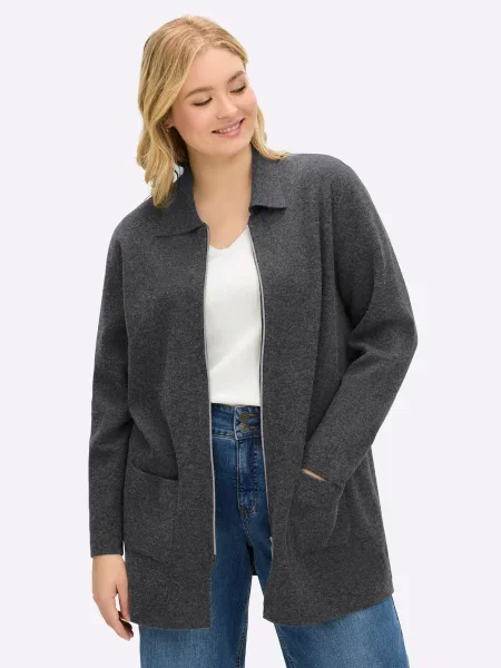 SHEEGO Kardigan grafit siva