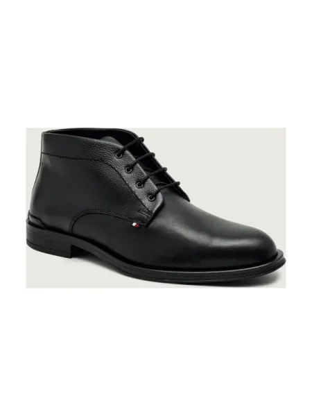 Bakancs Tommy Hilfiger Corporate Hilfiger Lth Boot fekete