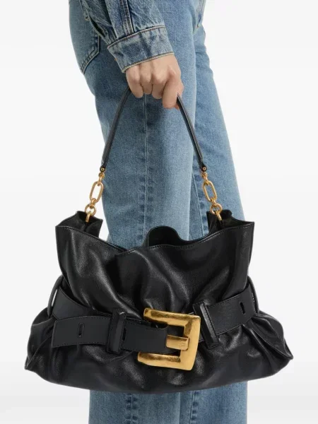 Geantă Balmain din piele negru