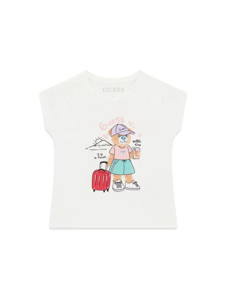 Guess Marškinėliai Regular Fit balta